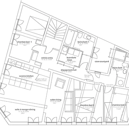 Centrally Located, Refurbished Modern Flat With Views Over The Historic Port Honfleur